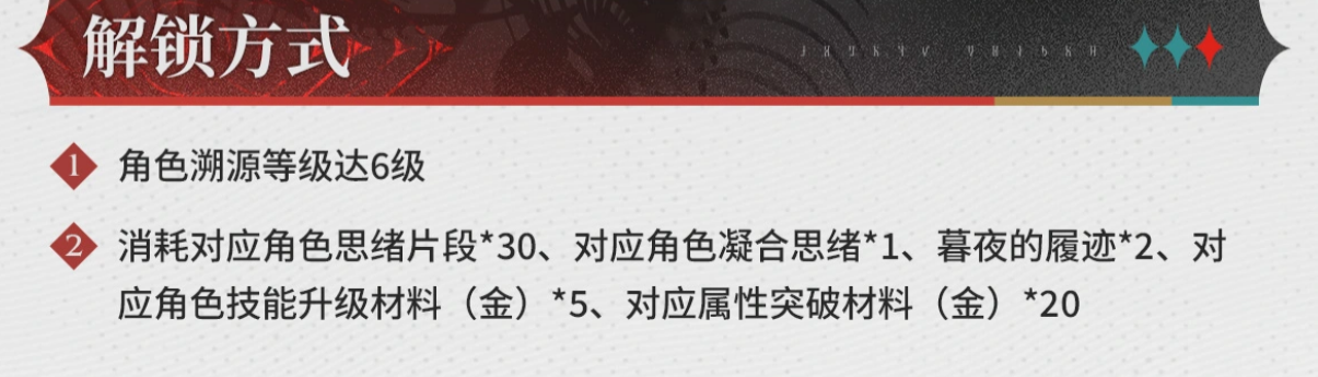 第七根源角色凝合思绪与铸造材料说明