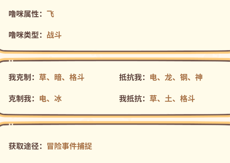闪耀吧噜咪飞行猫鲨面板与属性克制图