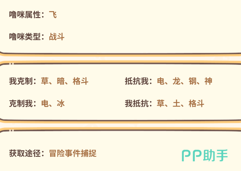 闪耀吧噜咪飞行猫鲨面板与属性克制图