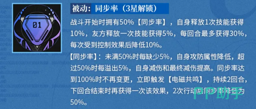 碇真嗣同步率被动技能数值说明