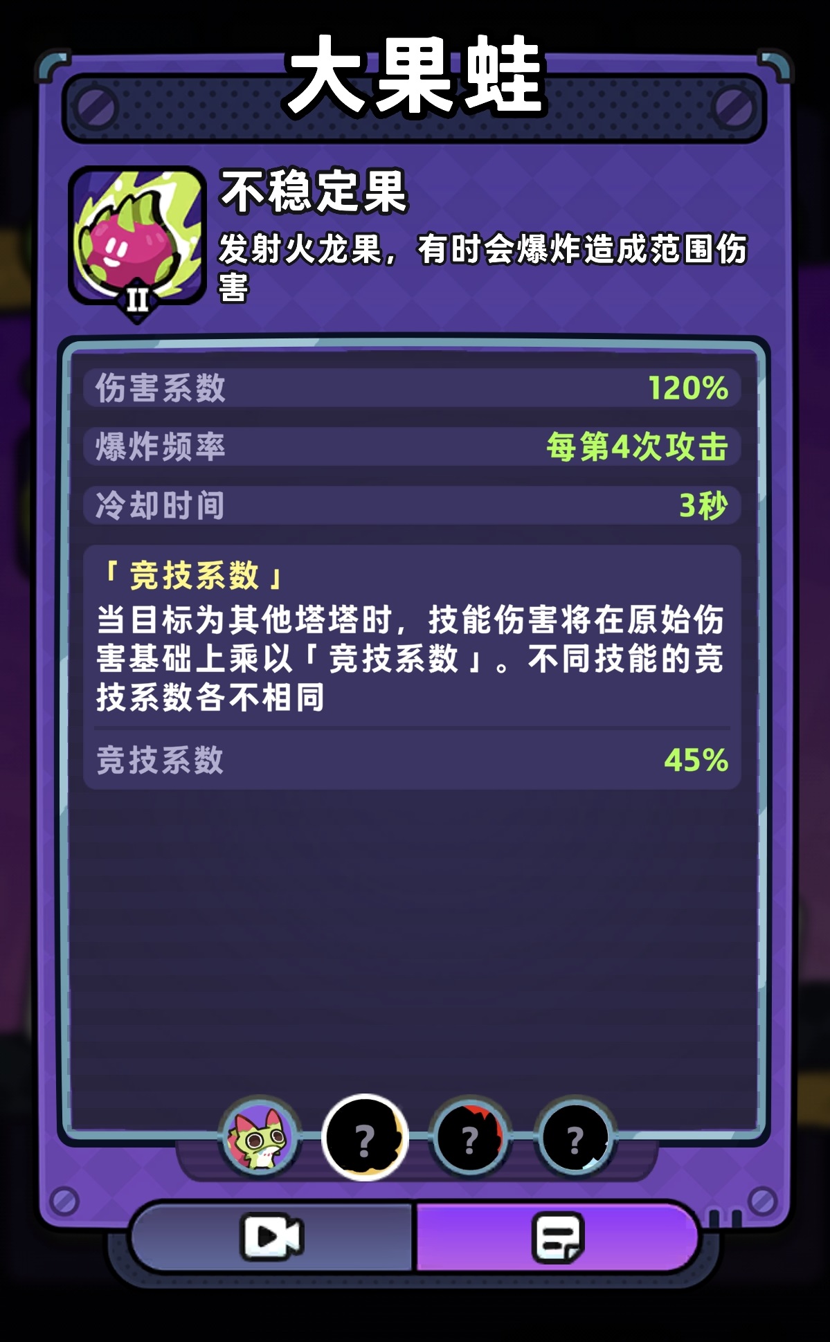 大果蛙战斗站位示意图