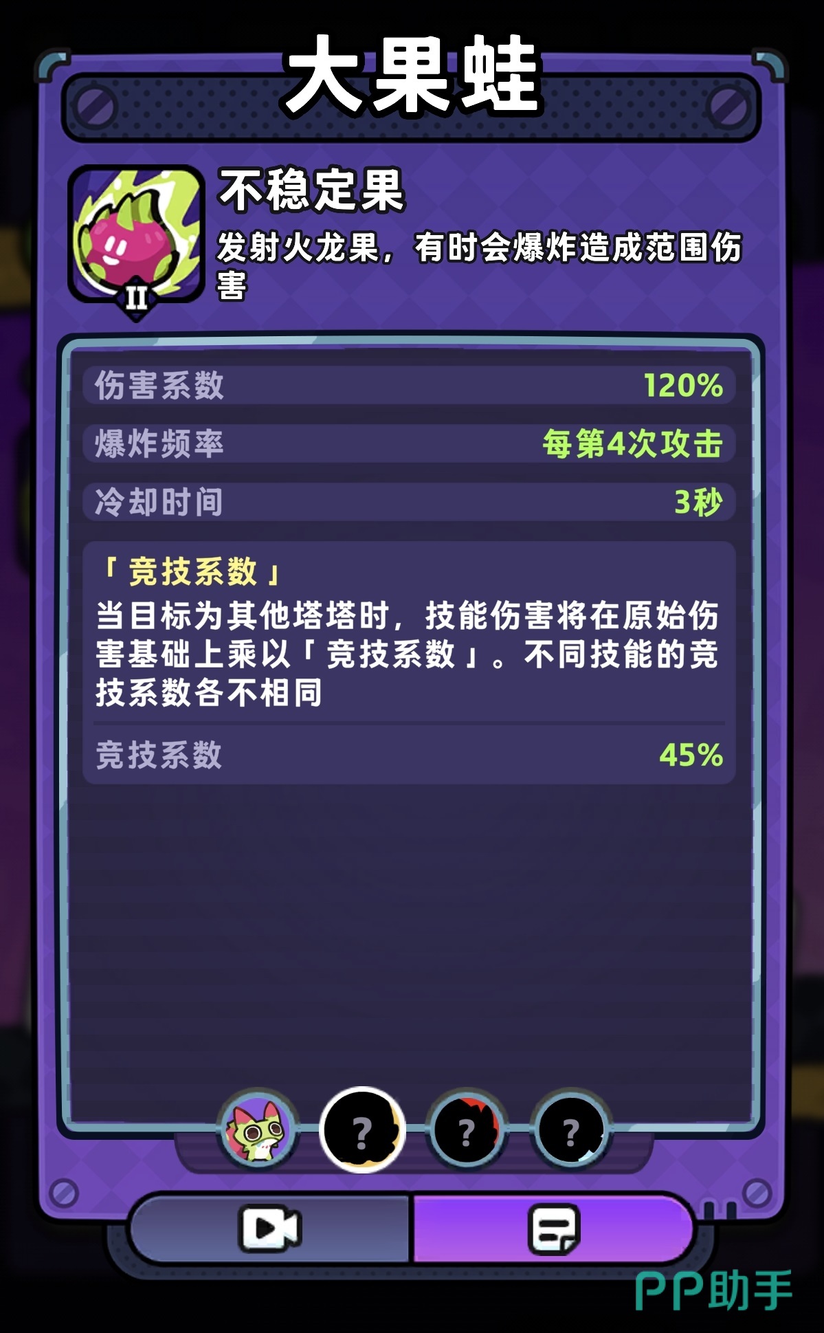 大果蛙战斗站位示意图