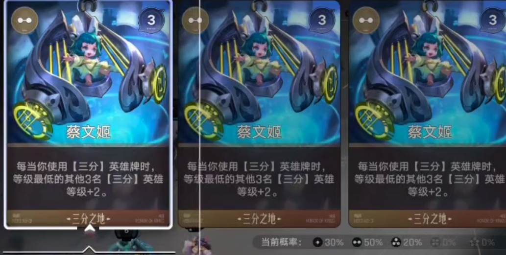 英雄卡阶数与酒馆等级关系示意图