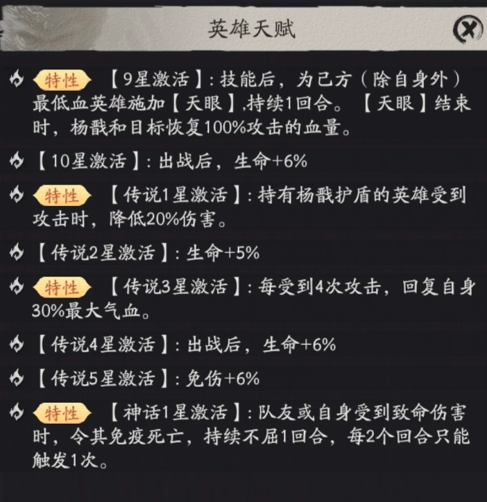 天命行者杨戬星级解锁与实战表现