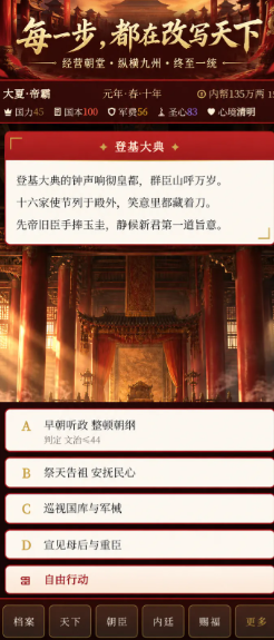 皇帝模拟器朝堂权臣治理图