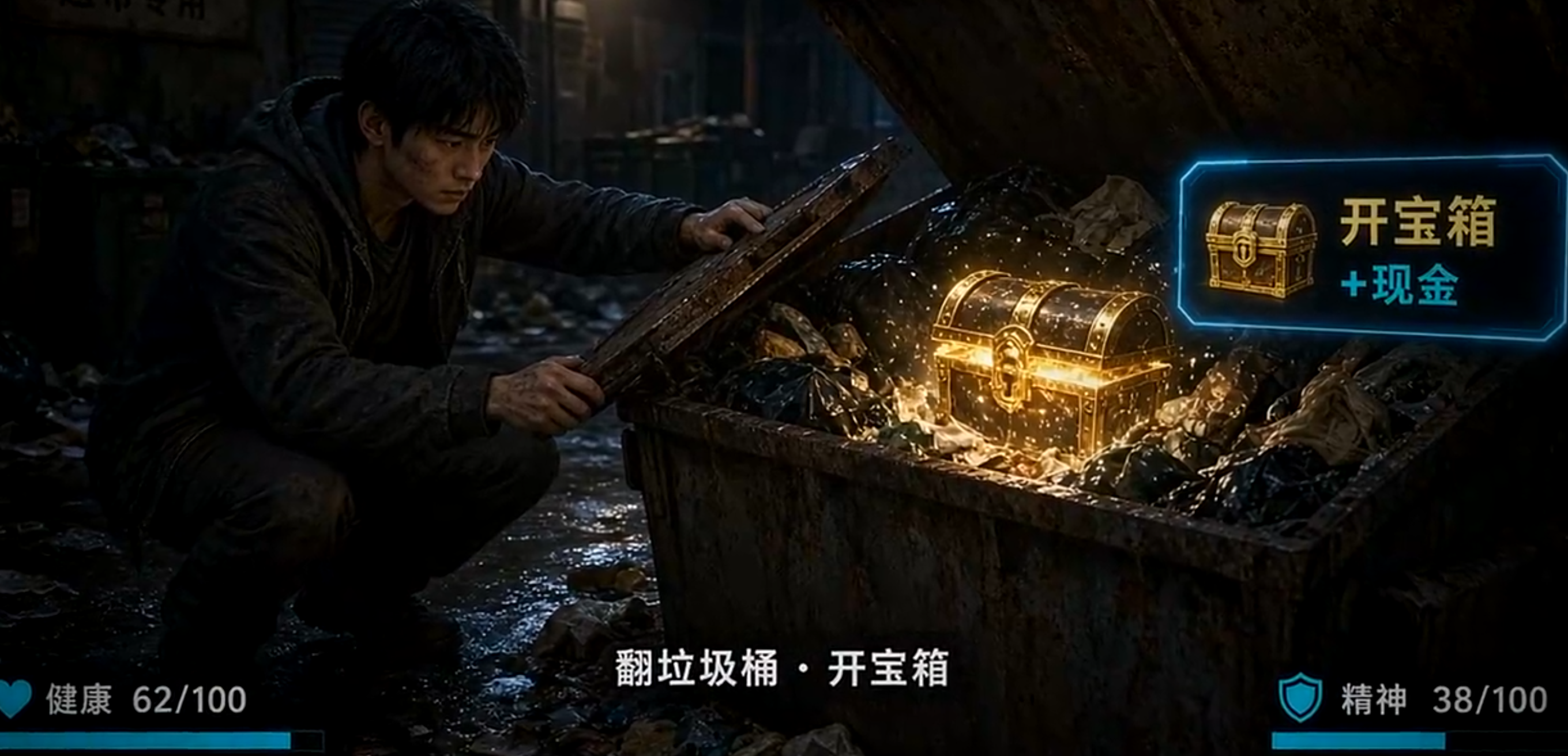 《大神模拟器》金钱精力快乐数值与打工休息场景