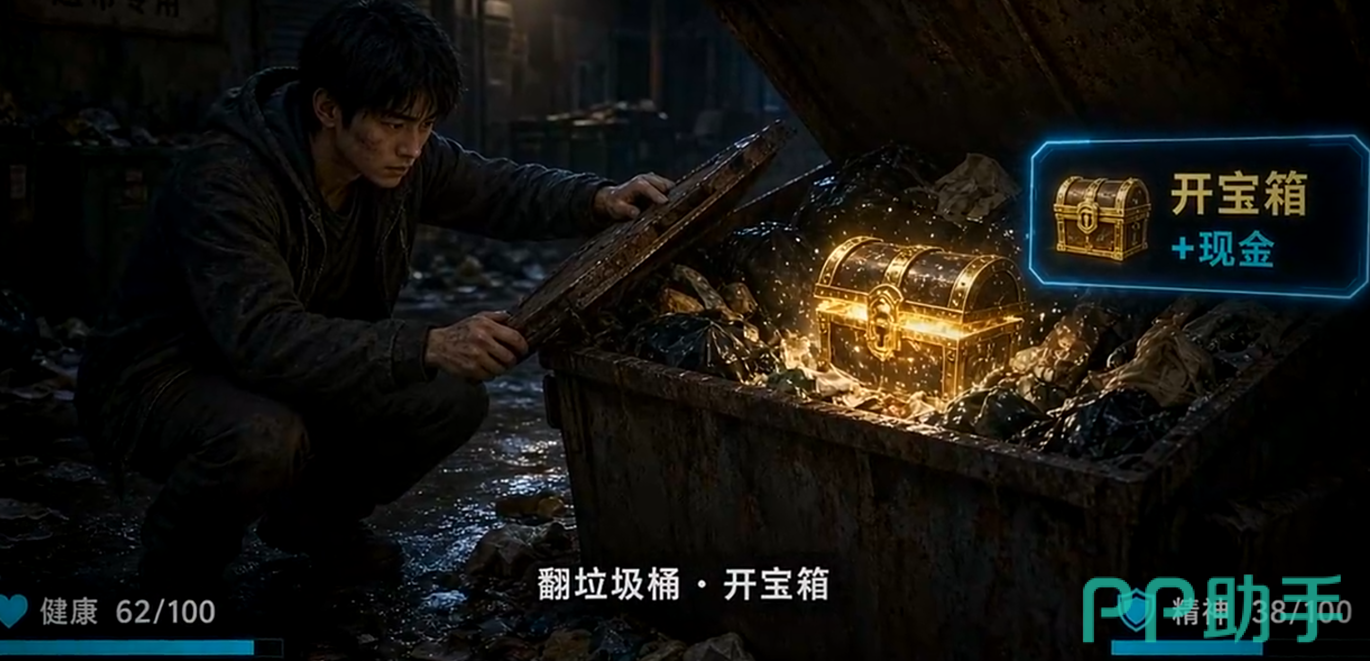 《大神模拟器》金钱精力快乐数值与打工休息场景