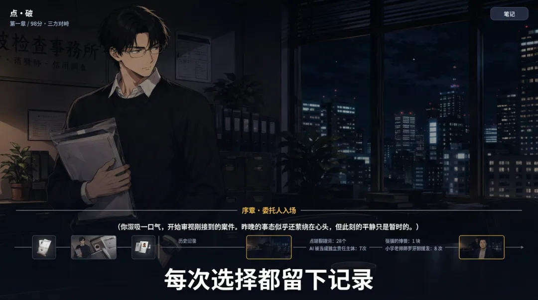 点破评分记录线索图