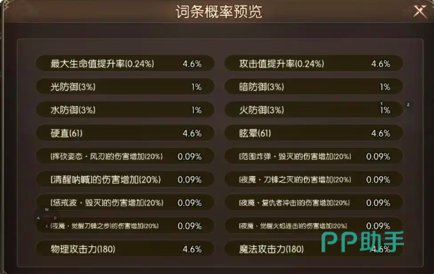 龙之谷启程技能增伤词条红色提示