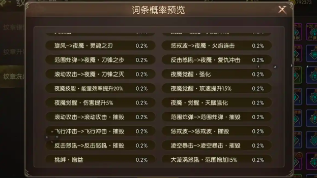 龙之谷启程双天赋专属词条洗练思路说明图