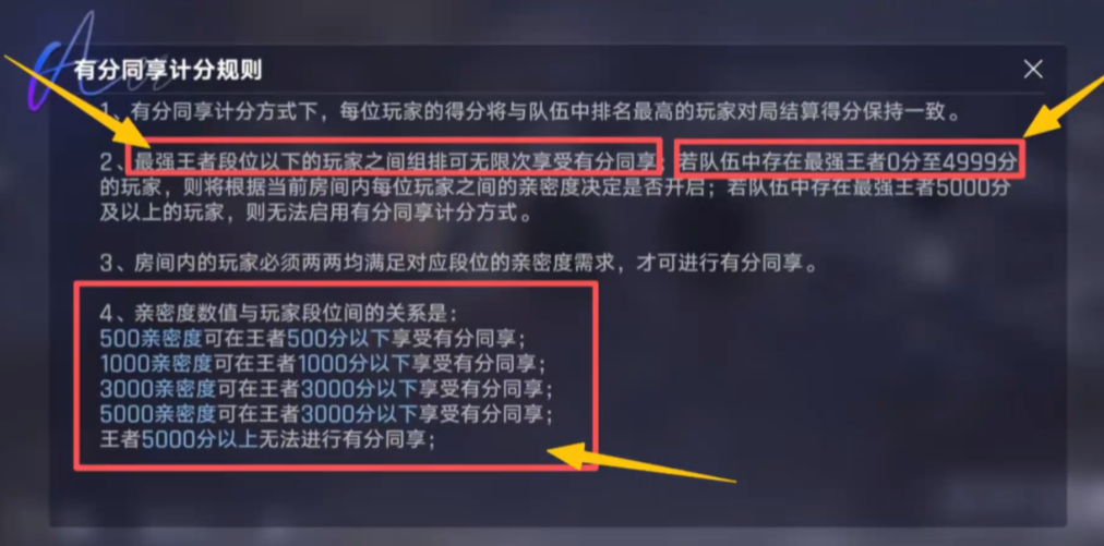 王者万象棋组队加分结算规则图