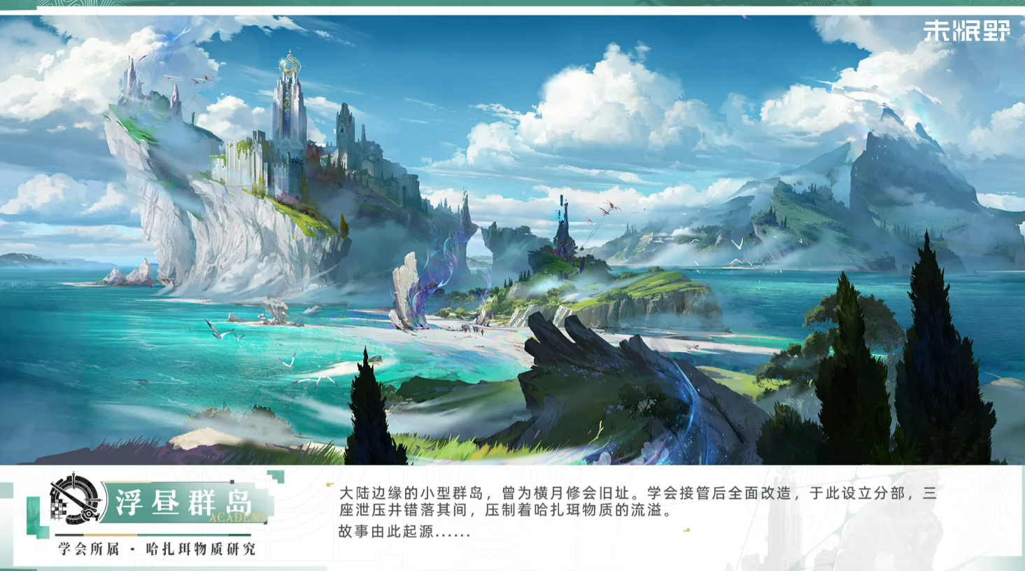 浮昼群岛泄压井环境背景