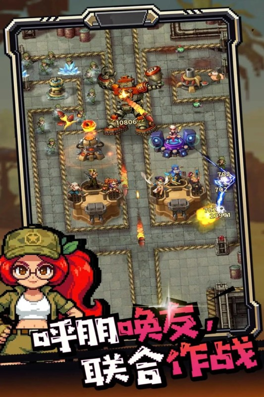 无尽保卫战防御塔与英雄随机强化选择界面截图