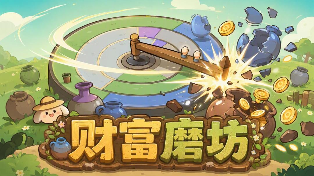 财富磨坊手机版竖屏卡通画风砸罐攒金币玩法预览