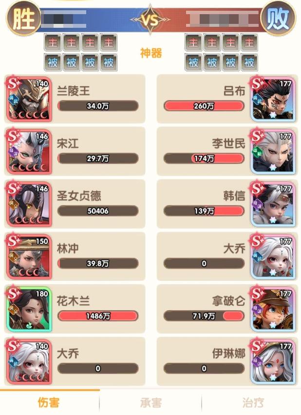 花木兰火爆阶段数值图