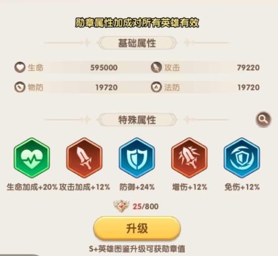 S+角色升星消耗材料