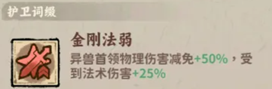 水元素阵营受到伤害加成的护卫词缀