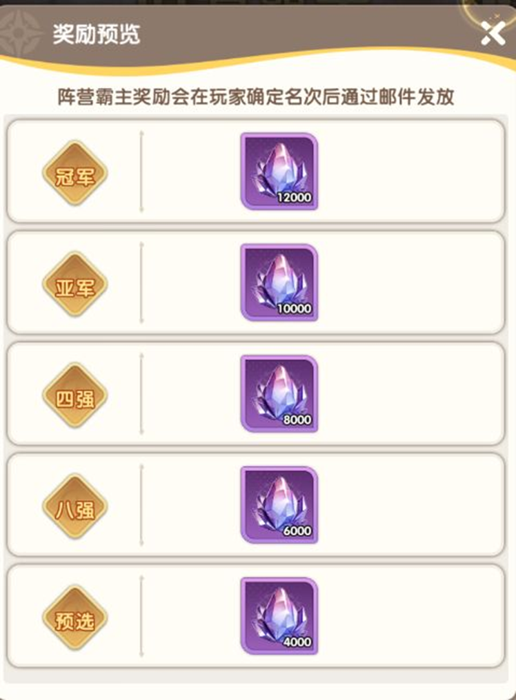 属性增益技能灵石分类界面截图
