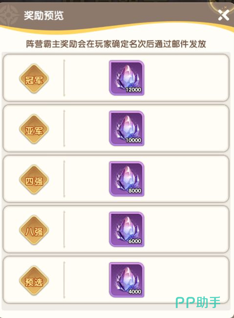 属性增益技能灵石分类界面截图