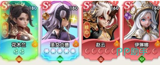 大王请上阵武将培养资源规划界面展示