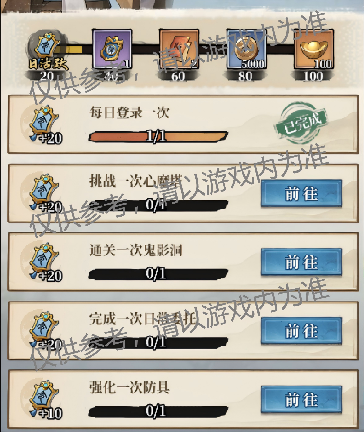 每日任务活跃值获取方式与任务举例