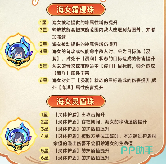 海女霜侵珠天赋效果说明图