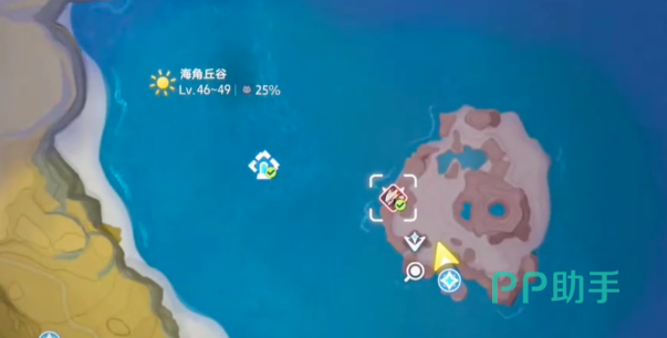 海角丘谷火山熔岩暴龙入口示意图