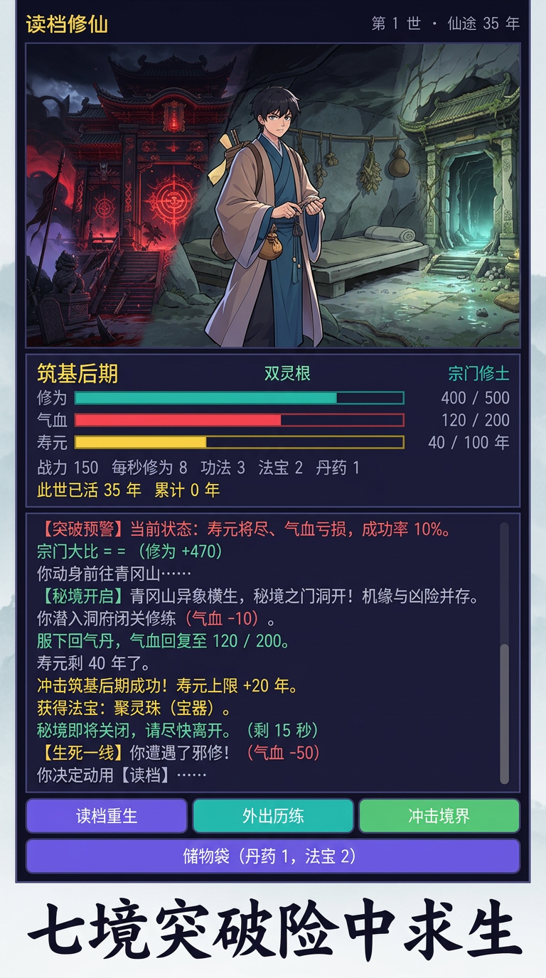 读档修仙什么时候上线 上线时间及开服信息汇总