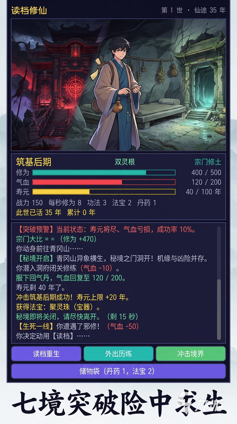 读档修仙什么时候上线 上线时间及开服信息汇总