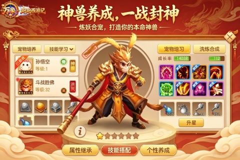 跑跑西游记万象星脉修行路径展示