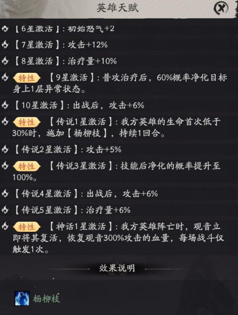 天命行者观音技能普度慈航说明