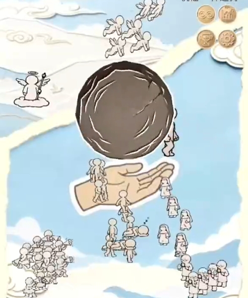滚石上山祝福与神迹树机制展示图