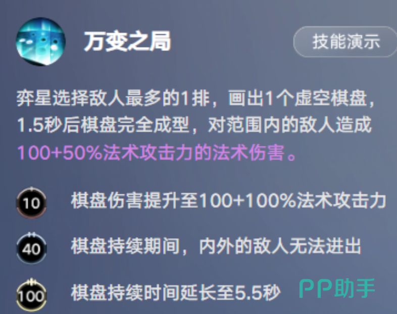 弈星控场阵容站位说明