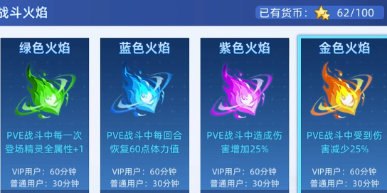 紫火绿火与属性搭配说明