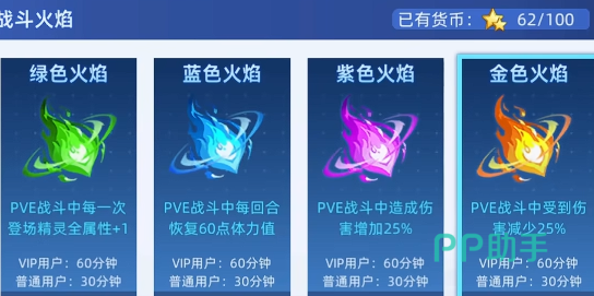 紫火绿火与属性搭配说明