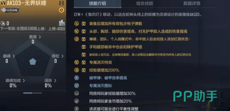 穿越火线枪战王者AK103无界妖瞳破甲效率展示