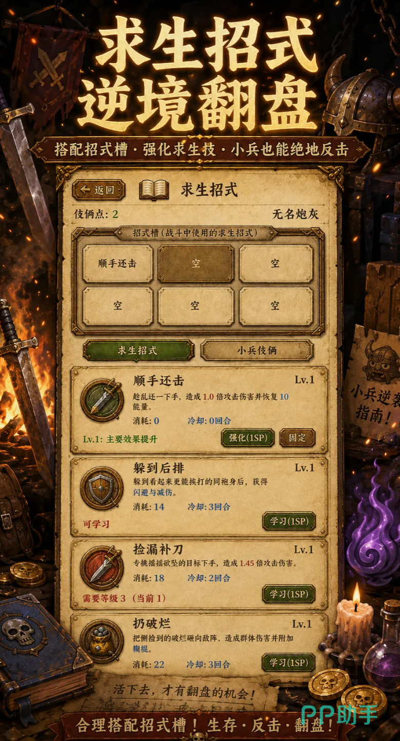 炮灰生存手册随机事件与酒馆招募界面