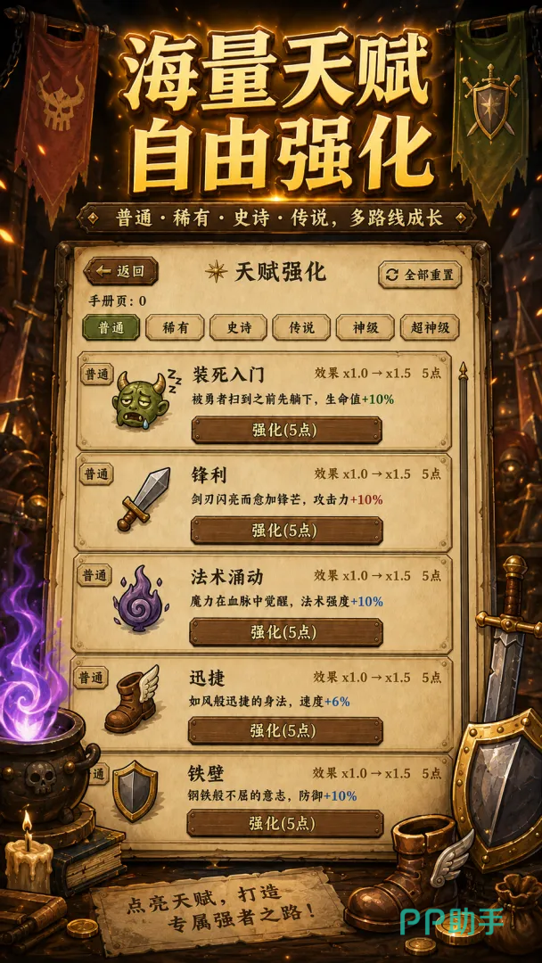 炮灰生存手册回合制肉鸽生存玩法界面