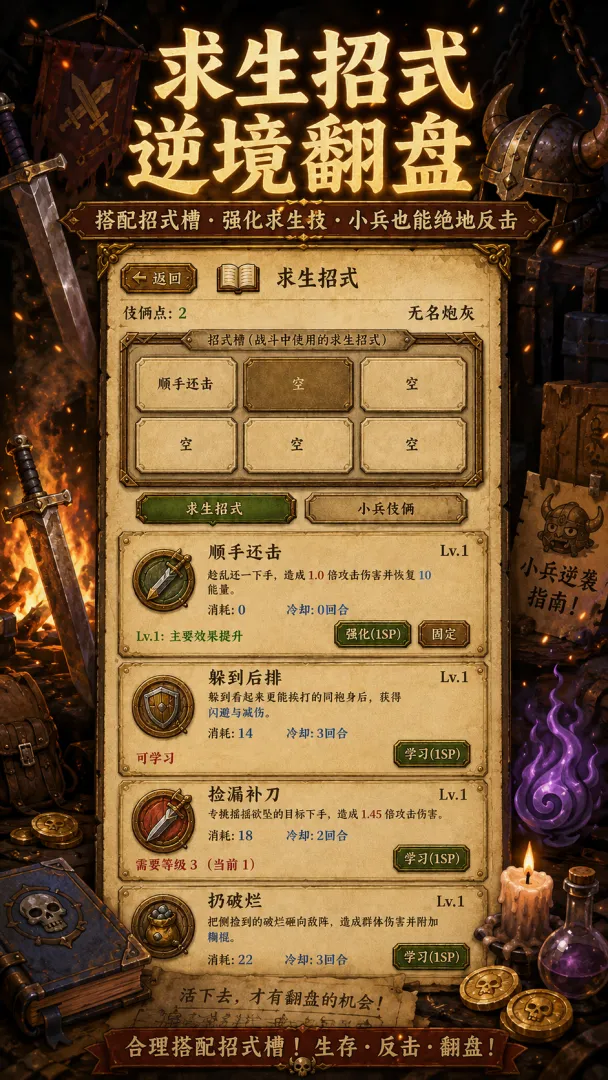 炮灰生存手册天赋觉醒与装死入门效果