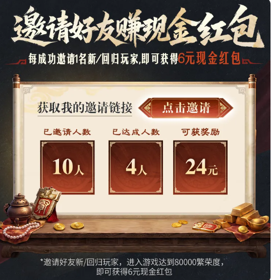 讨董赏金服邀请好友与同盟军费奖励