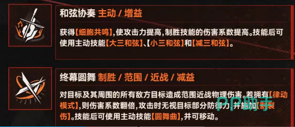 和弦协奏及终幕圆舞技能图示