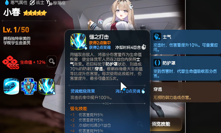 第七史诗小春锚炮与灵魂燃烧说明