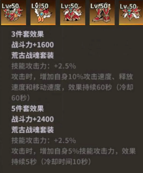 荒古战魂套装属性效果说明图