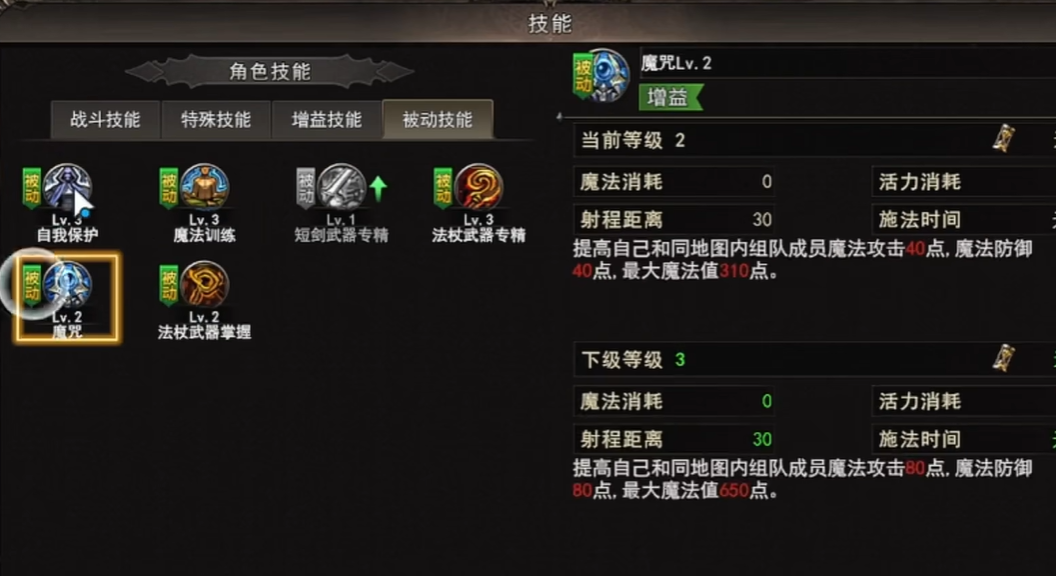 神泣纷争被动技能加点参考图