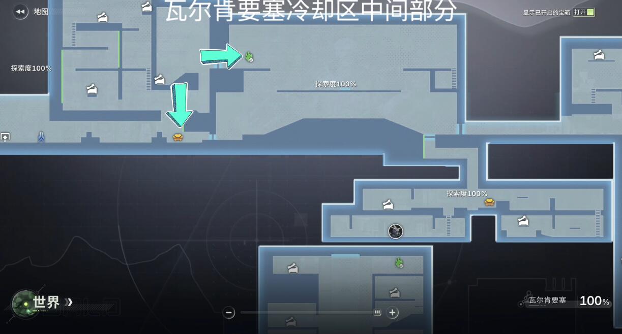 绿梦时空之声瓦尔肯要塞隐藏通路示意图