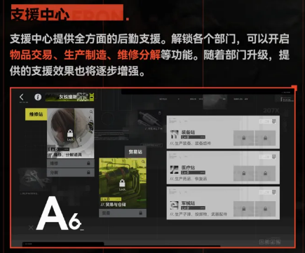 支援中心与荒途札记功能介绍