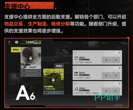 支援中心与荒途札记功能介绍