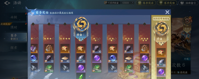 剑侠世界4无限4V4公平论剑赛季进度与云游币规划