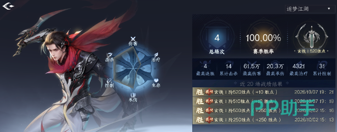 剑侠世界4无限4V4公平论剑段位匹配与云游币规则