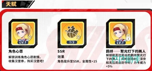 澪奈贾妮丝天赋与羁绊克拉莉丝说明